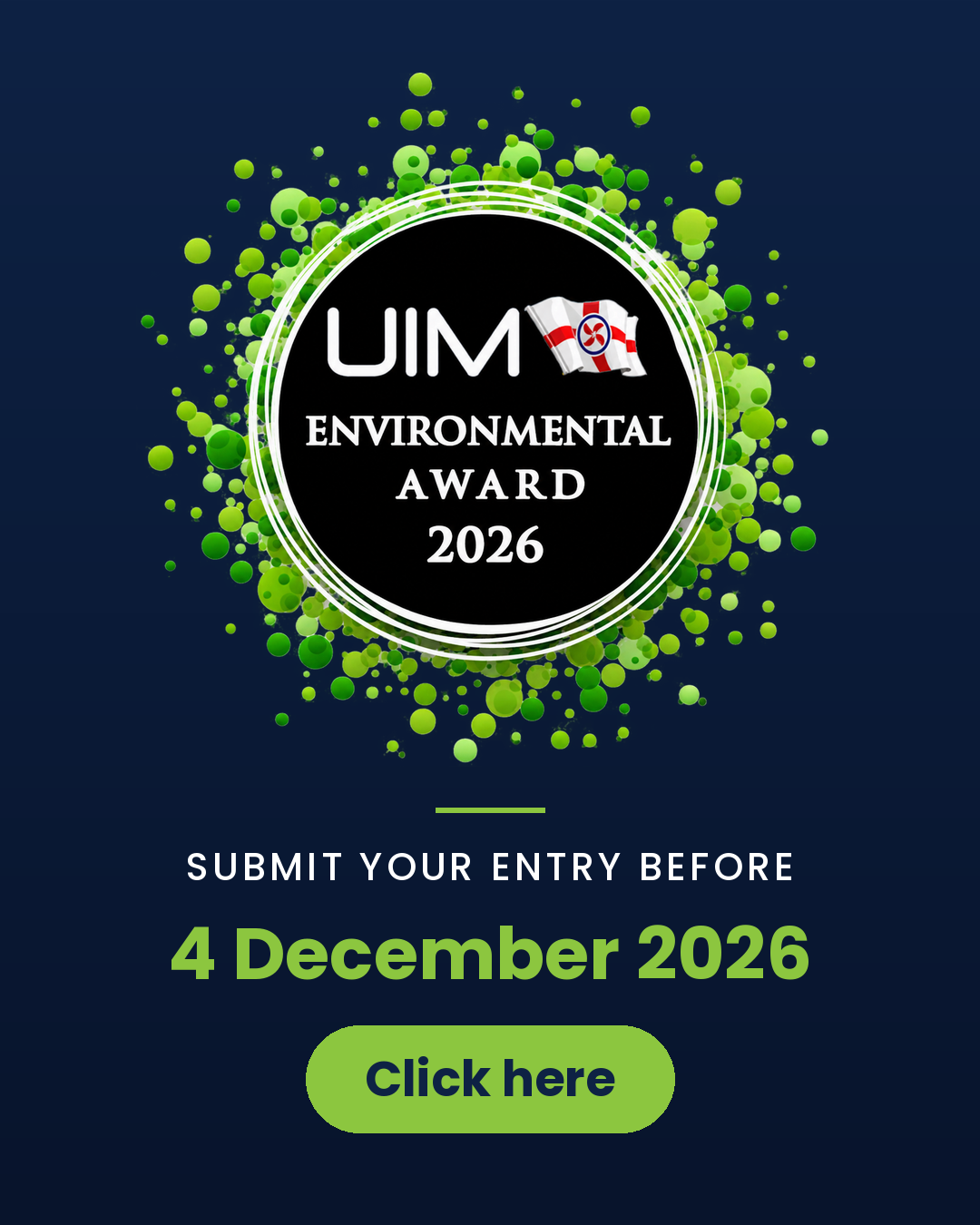 UIM Environmental Award 2026 - Submit your entry before 4 December 2026